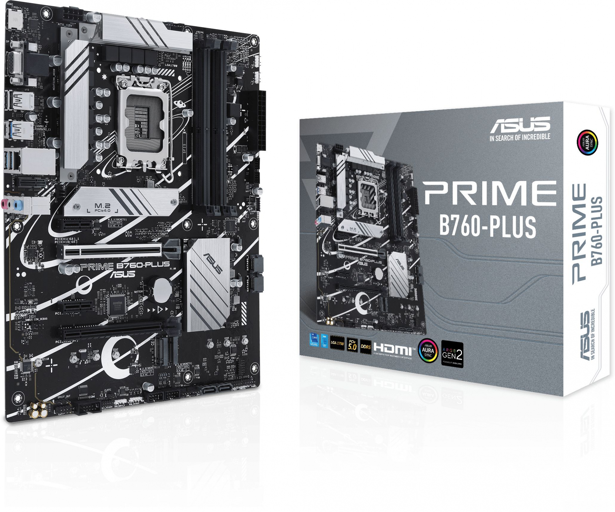 Материнская плата Asus PRIME B760-PLUS Soc-1700 Intel B760 4xDDR5 ATX AC`97 8ch(7.1) 2.5Gg RAID+VGA+HDMI+DP
