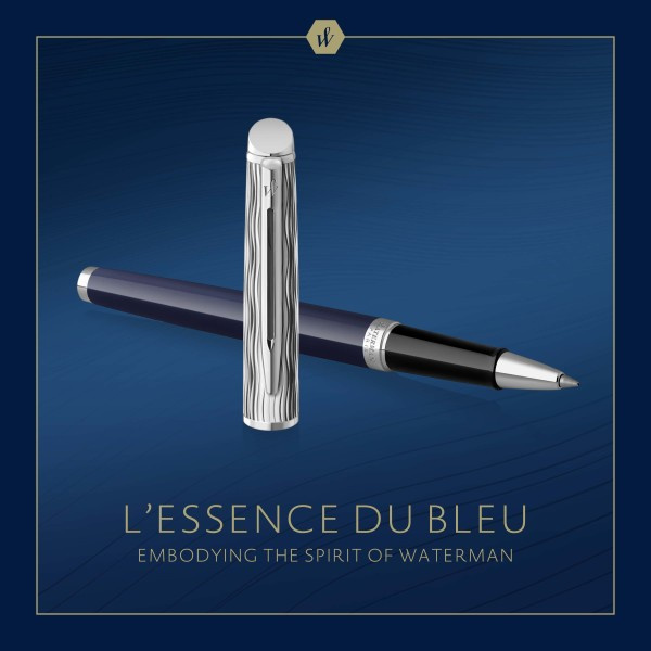 Ручка роллер Waterman Hemisphere L`Essence du Bleu (CW2166469) LaqBlue CT F черн. черн. подар.кор.