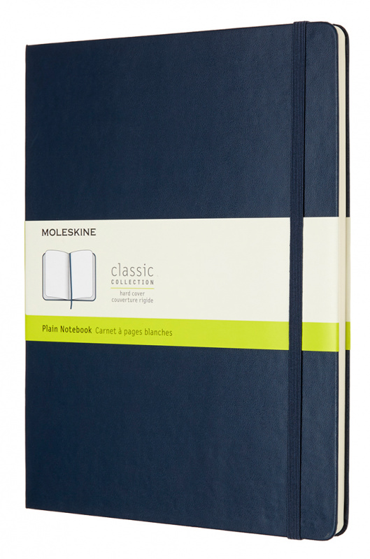 Блокнот Moleskine CLASSIC QP092B20 XLarge 190х250мм 192стр. нелинованный твердая обложка синий