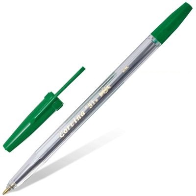 Ручка шариков. Corvina 51 CLASSIC (40163/04) прозрачный d=1мм зел. черн.