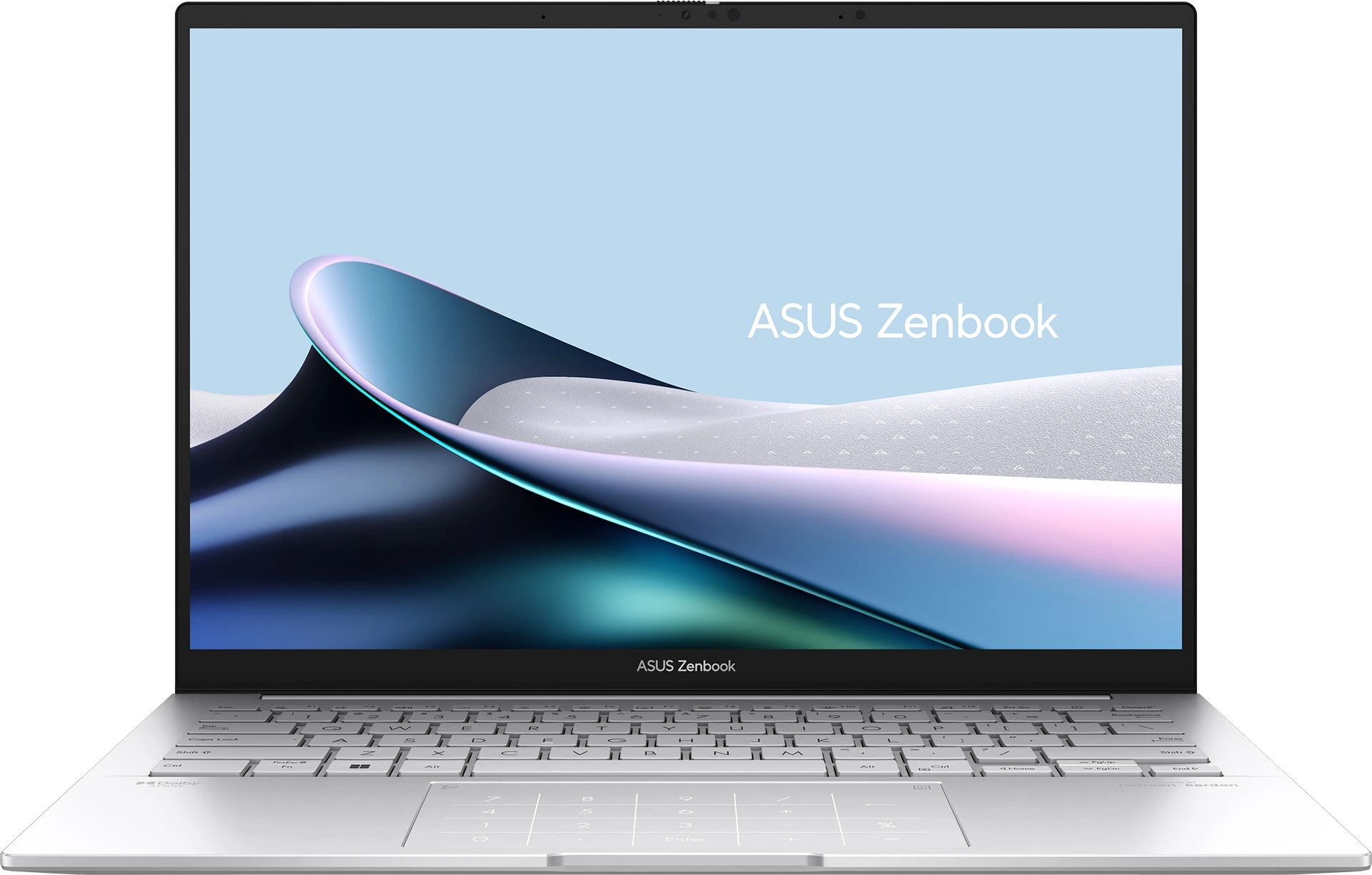 Ноутбук Asus Zenbook 14 OLED UX3405MA-QD488W Core Ultra 7 155H 16Gb SSD1Tb Intel Arc 14" OLED FHD+ (1920x1200) Windows 11 Home silver WiFi BT Cam Bag (90NB11R2-M00SS0)