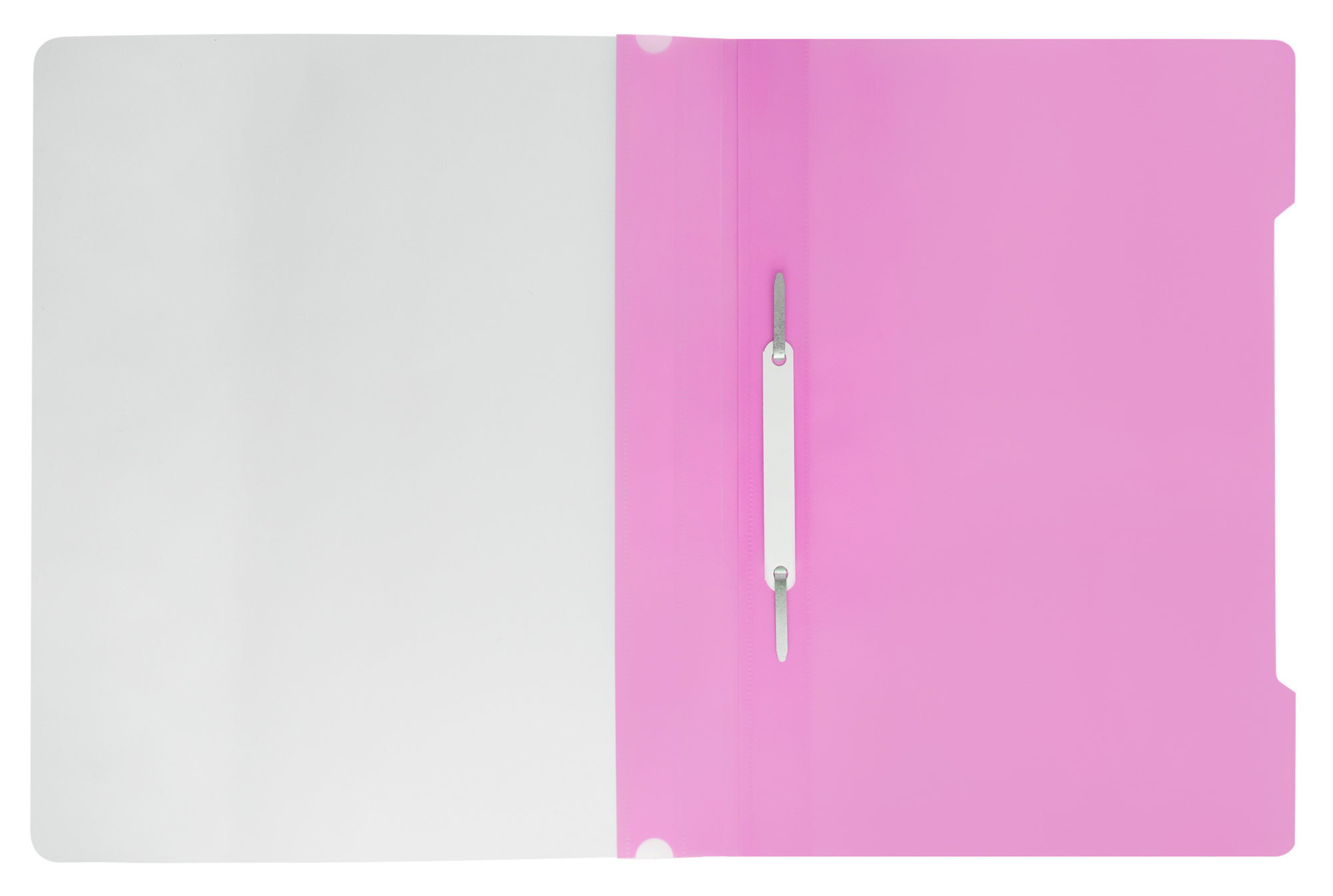 Папка-скоросшиватель Бюрократ Pastel -PSLPAST/PINK A4 прозрач.верх.лист пластик розовый 0.14/0.18