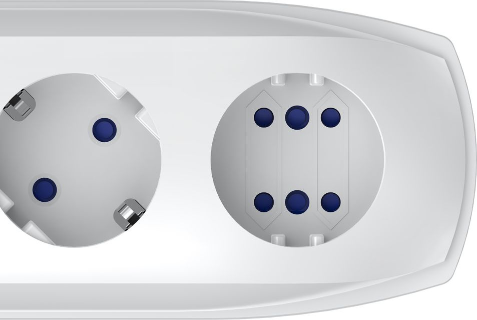 Сетевой фильтр Pilot Pro USB 1.8м (6 розеток) серый (коробка)