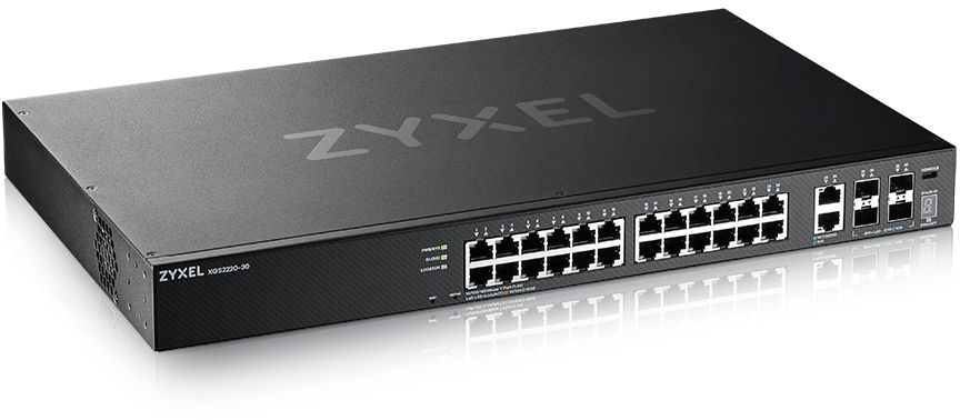Коммутатор Zyxel XGS2220-30-EU0101F (L3) 24x1Гбит/с 2x10Гбит/с 4SFP+ управляемый