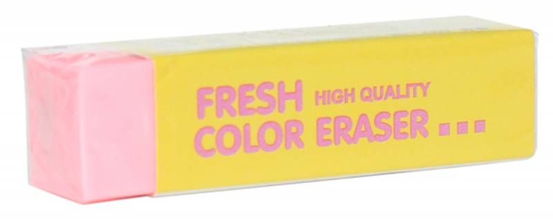 Ластик Deli E3045 Color 60x15x15мм ПВХ ассорти индивидуальная картонная упаковка