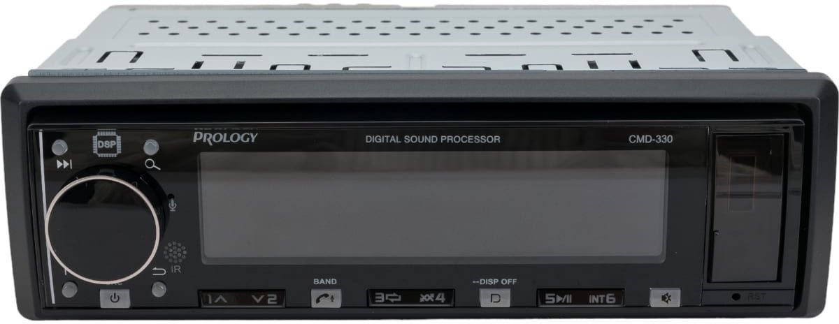 Автомагнитола Prology CMD-330 1DIN 4x55Вт v4.2 AUX DSP ПДУ RDS (PRCMD330)