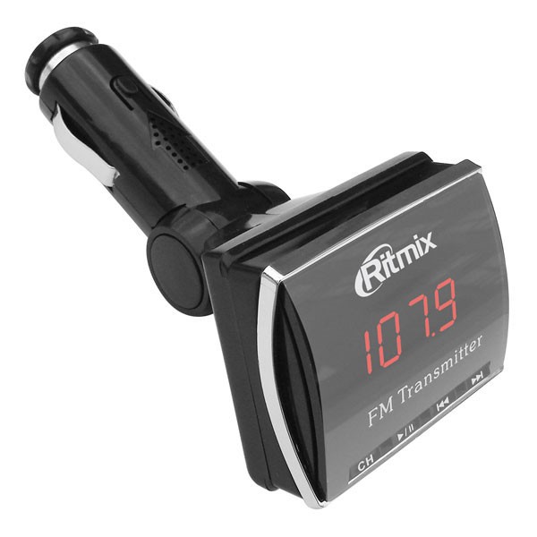Автомобильный FM-модулятор Ritmix FMT-A750 черный SD/MMC USB PDU (15116162)