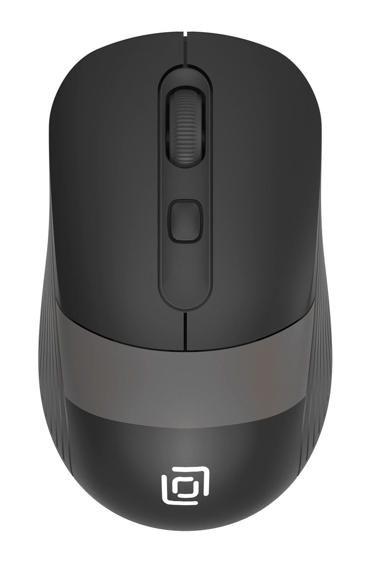 Мышь Оклик 310MW черный/серый оптическая (3200dpi) беспроводная USB для ноутбука (4but)