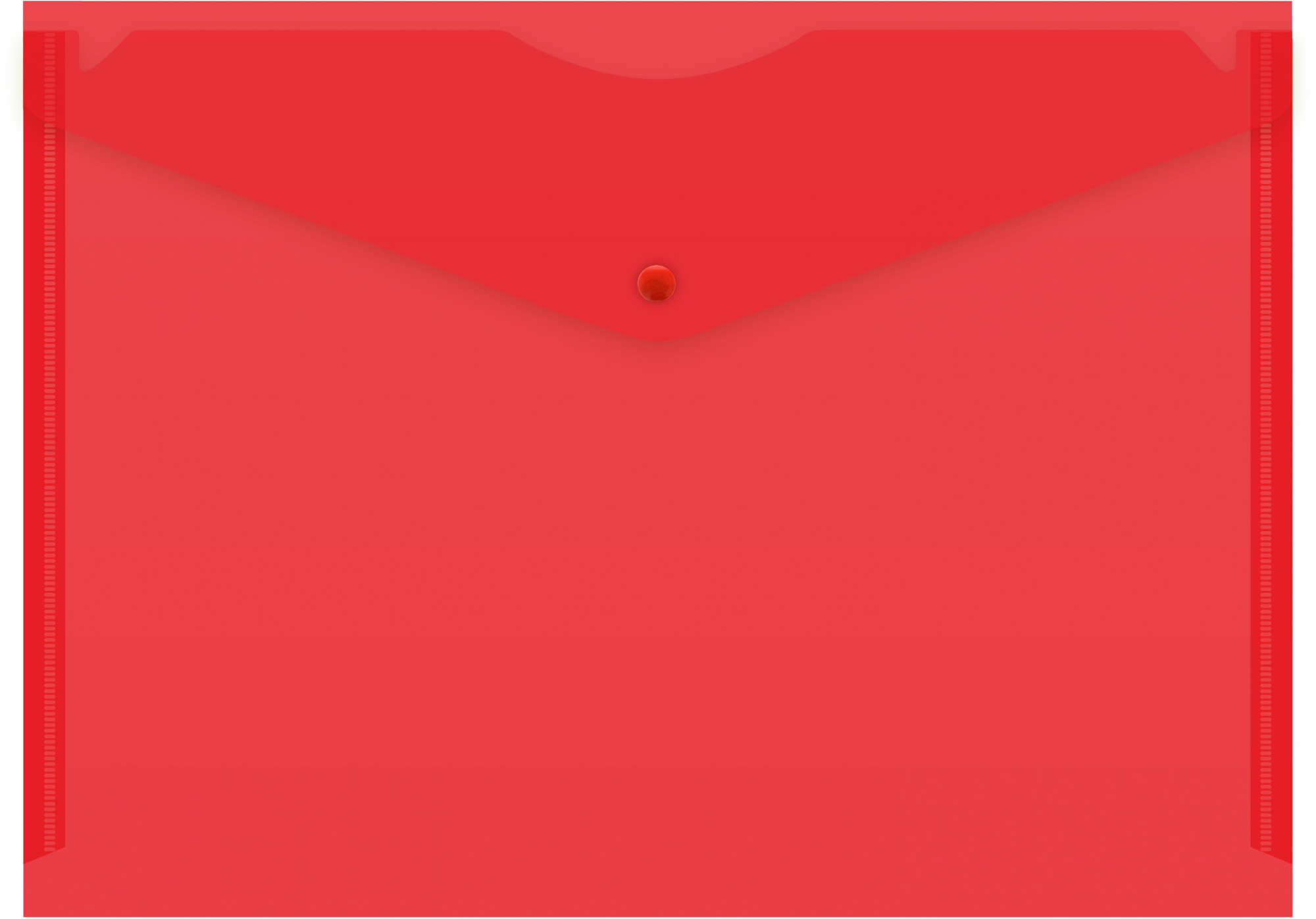 Конверт на кнопке Buro -PK120BU/RED A4 пластик 0.12мм красный