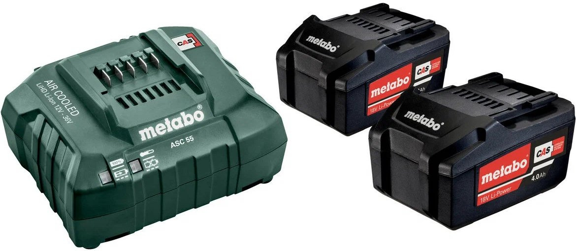 Батарея аккумуляторная Metabo Basic Set 4.0 18В 4Ач Li-Ion (З/У в компл.) (685050000)