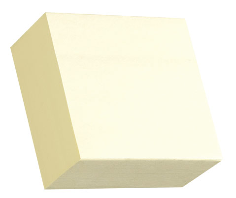 Блок самоклеящийся бумажный Stick`n 21072 76x76мм 400лист. 70г/м2 пастель желтый