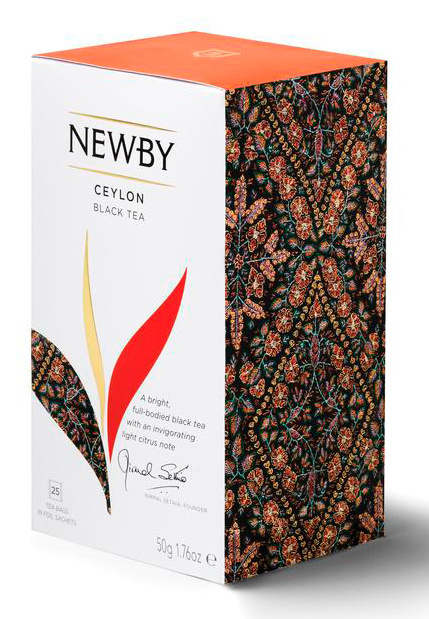 Чай Newby Ceylon черный классический 25пак. карт/уп.