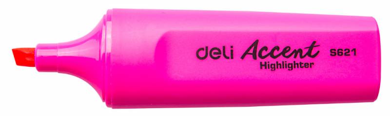 Текстовыделитель Deli Accent ES621PINK Delight скошенный пиш. наконечник 1-5мм розовый