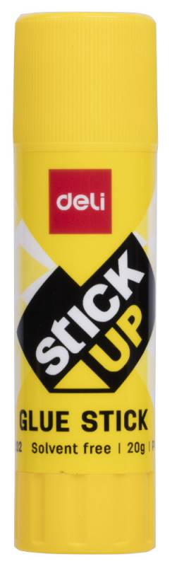 Клей-карандаш Deli EA20210 20гр корп.желтый ПВП дисплей картонный усиленный Stick UP