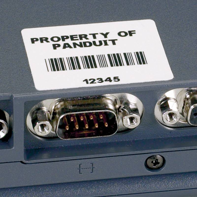 Этикетка Panduit (C200X100YJC) 50.8х25.4 мм полиэстер бел. кассета 750шт