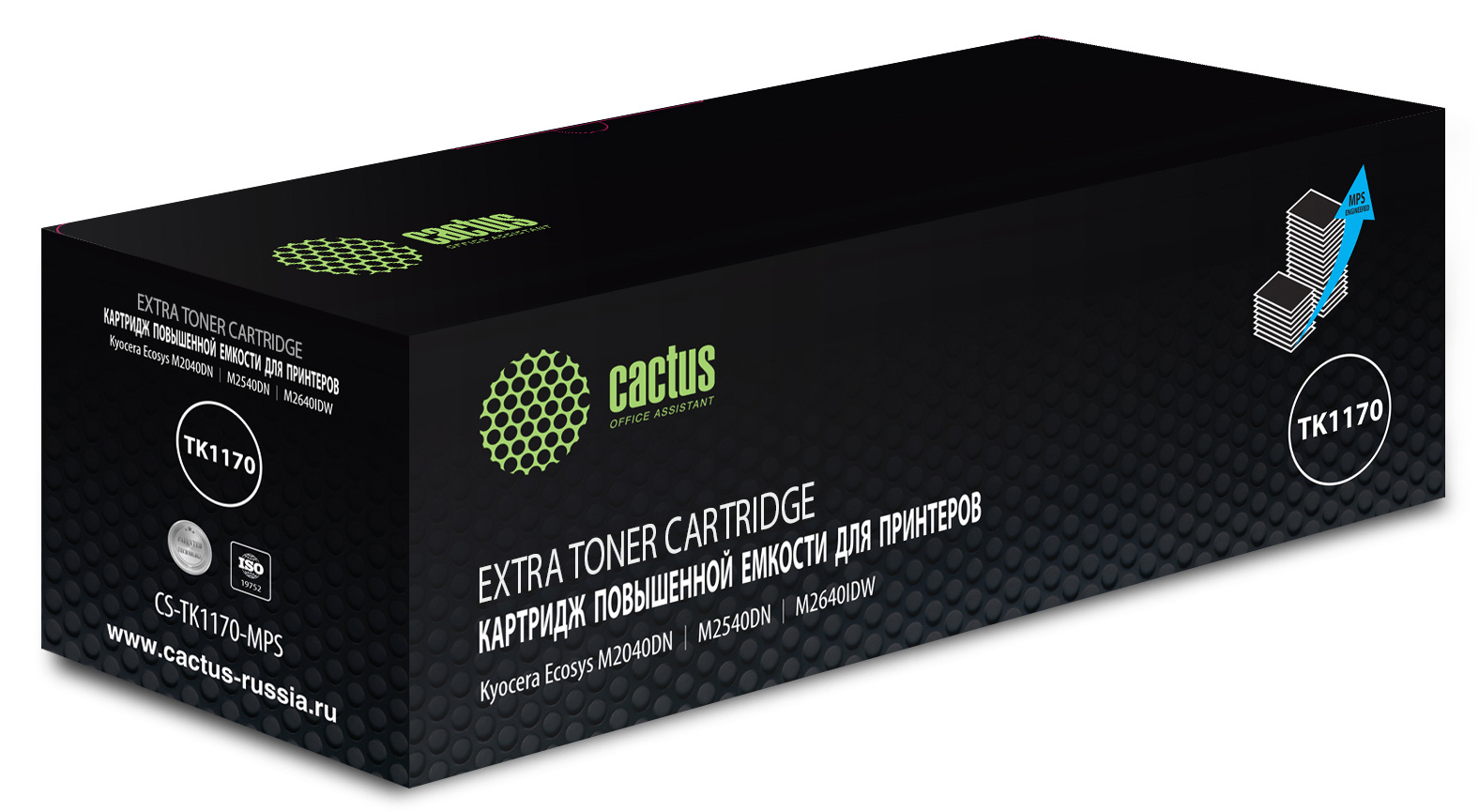 Картридж лазерный Cactus CS-TK1170-MPS TK-1170 черный (12000стр.) для Kyocera Ecosys M2040dn/ M2540dn/M2640idw