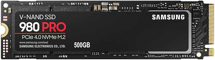 Накопитель SSD Samsung PCIe 4.0 x4 500GB MZ-V8P500BW 980 PRO M.2 2280