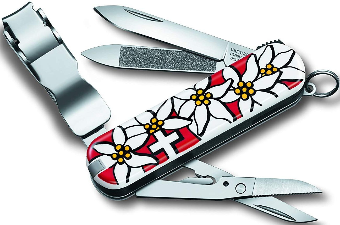 Нож перочинный Victorinox Nail Clip 580 (0.6463.840) 65мм 8функц. белый подар.коробка