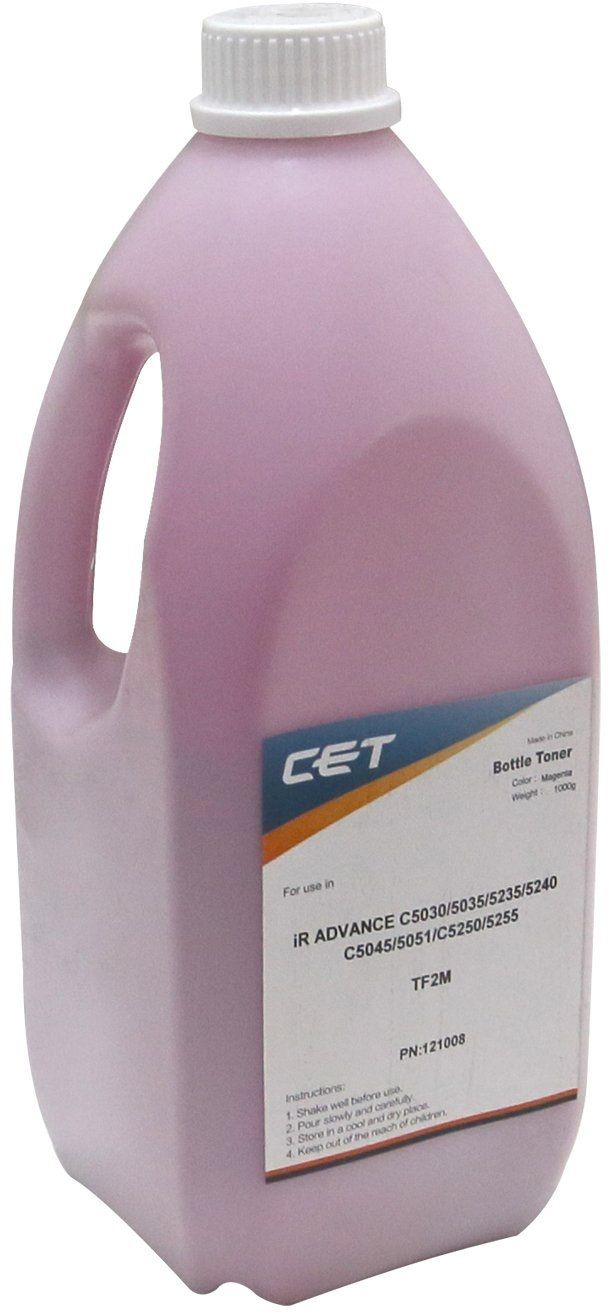 Тонер Cet TF2-M CET121008 пурпурный бутылка 1000гр. для принтера CANON iR ADVANCE C5051/C5030