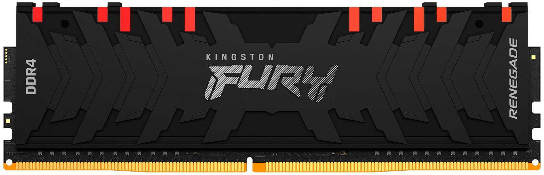 Память DDR4 8GB 3600MHz Kingston KF436C16RBA/8 Fury Renegade RGB RTL Gaming PC4-28800 CL16 DIMM 288-pin 1.35В single rank с радиатором Ret