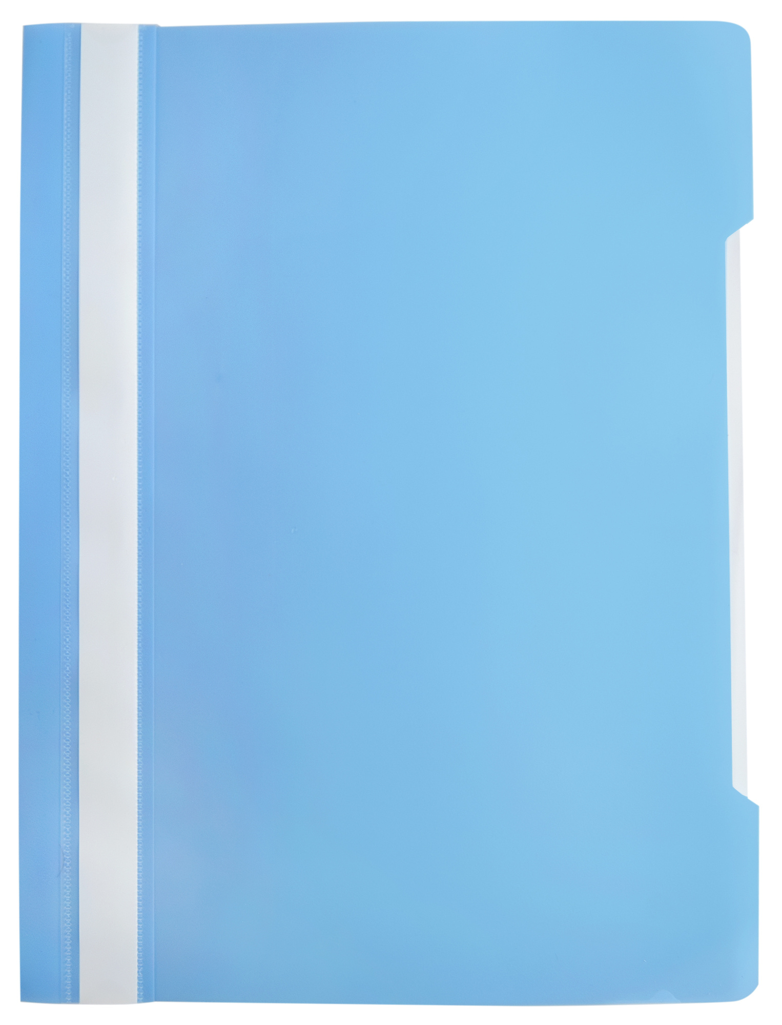 Папка-скоросшиватель Бюрократ Pastel -PSLPAST/BLUE A4 прозрач.верх.лист пластик голубой 0.14/0.18