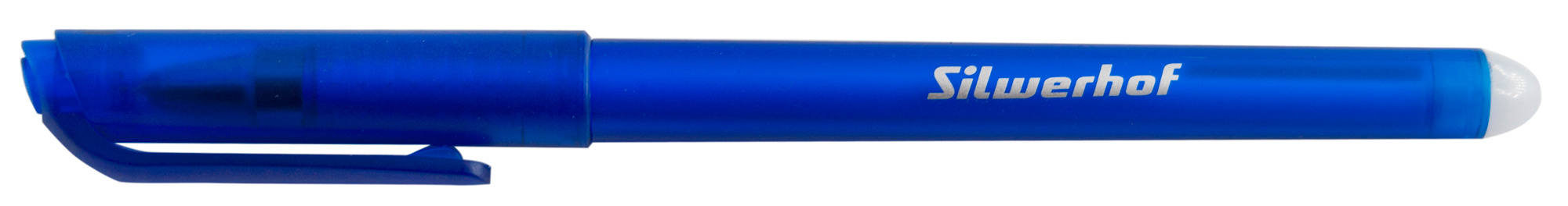 Ручка гелев. Silwerhof Erase matt d=0.5мм син. черн. в компл.:ластик кор. сменный стержень линия 0.3мм стираемая