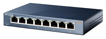 Коммутатор TP-Link TL-SG108 (L2) 8x1Гбит/с неуправляемый