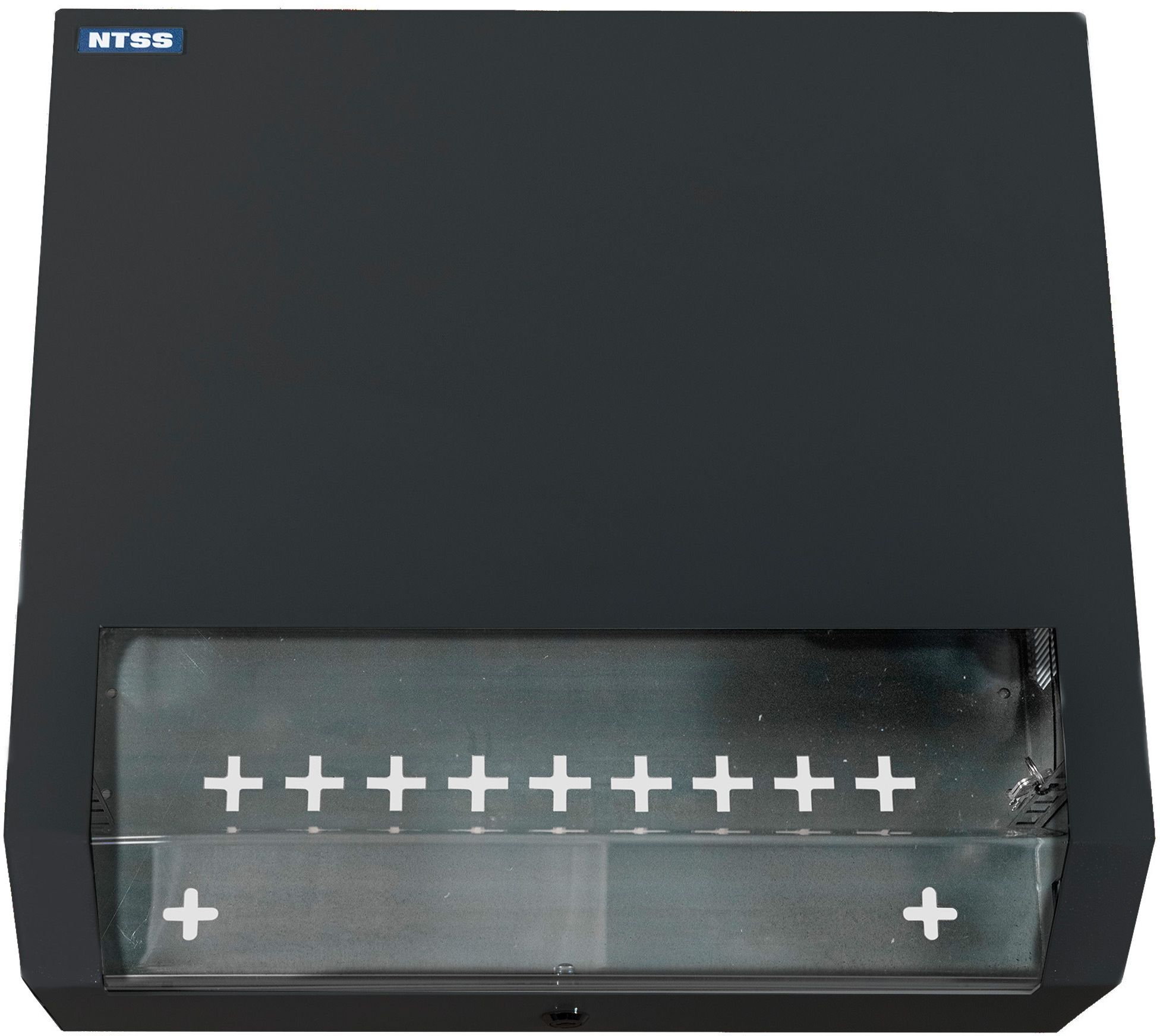 Шкаф коммутационный NTSS (NTSS-SOHO5U-BL) настенный 5U 520x140мм пер.дв.стекл несъемн.бок.пан. 80кг черный 11кг 480мм IP20 металл