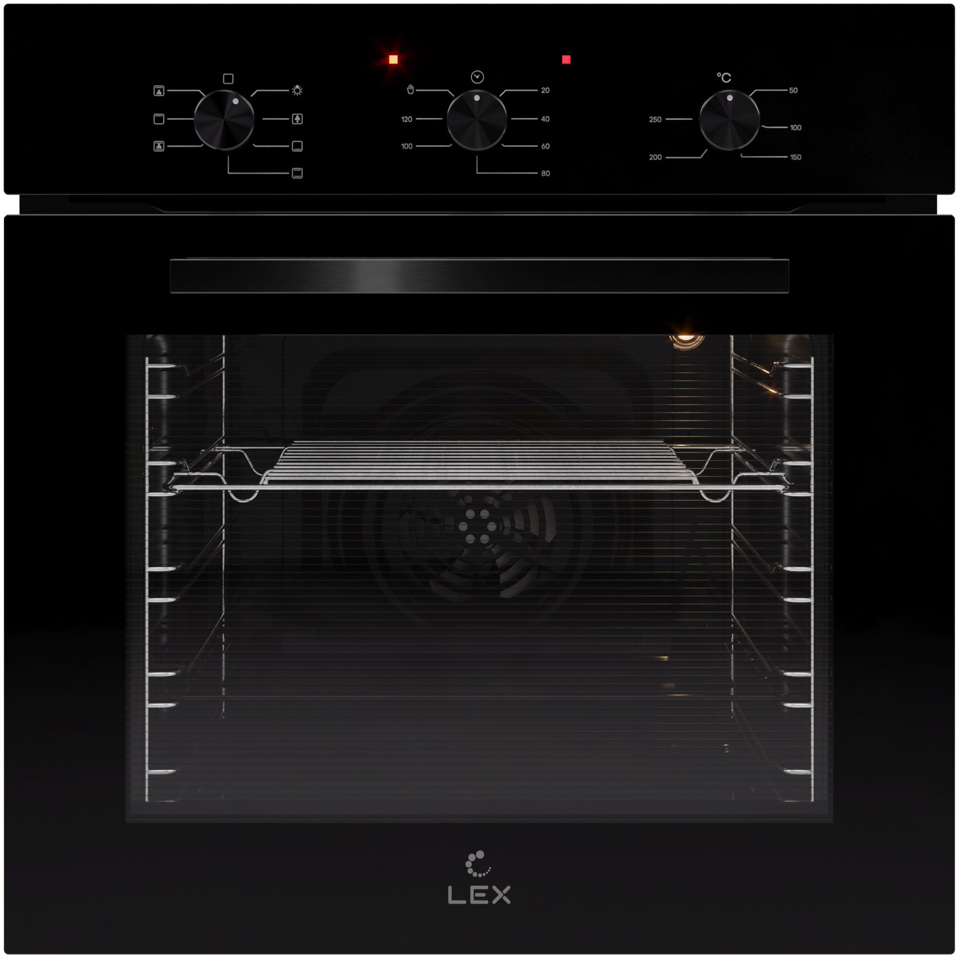 Духовой шкаф Электрический Lex EDM 073 BBL черный