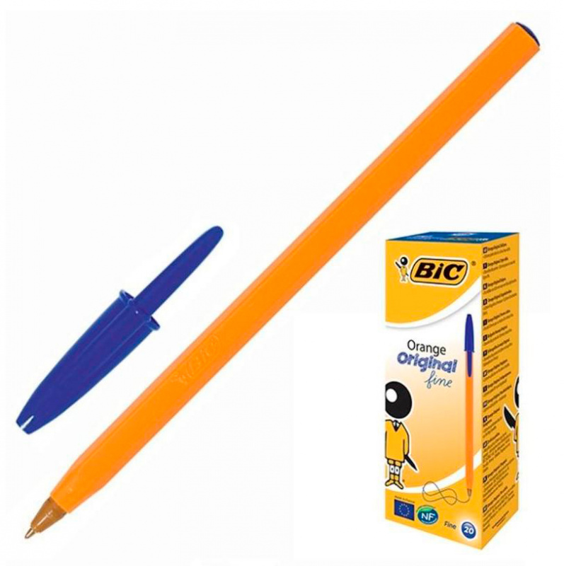 Ручка шариков. Bic Orange (8099221) оранжевый d=0.3мм син. черн. кор.карт. 1стерж. линия 0.3мм