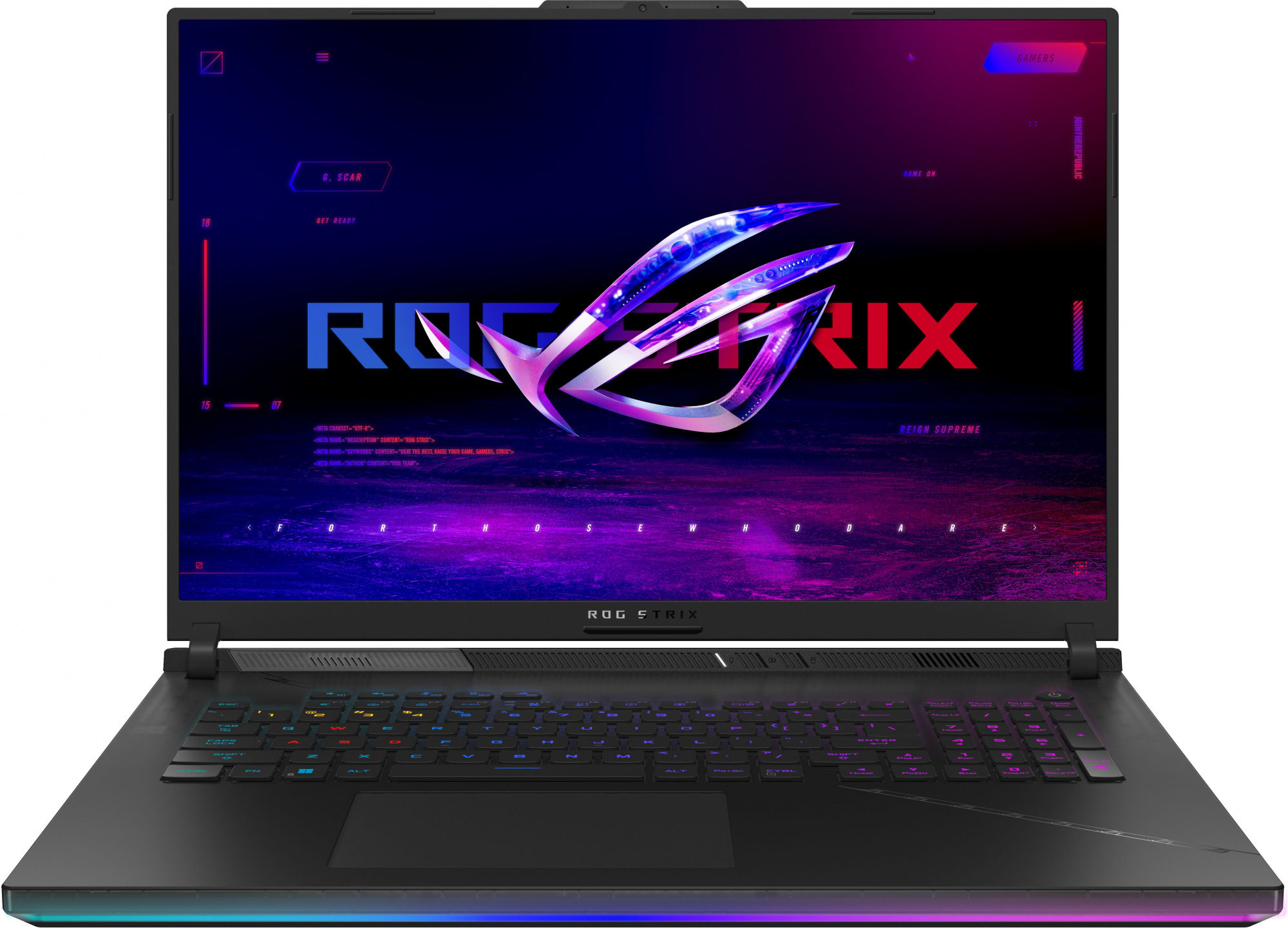 Ноутбук Asus ROG Strix G834JZ-N6068 Core i9 13980HX 32Gb SSD1Tb NVIDIA GeForce RTX4080 12Gb 18" IPS WQXGA (2560x1600) noOS black WiFi BT Cam (90NR0D31-M004M0)