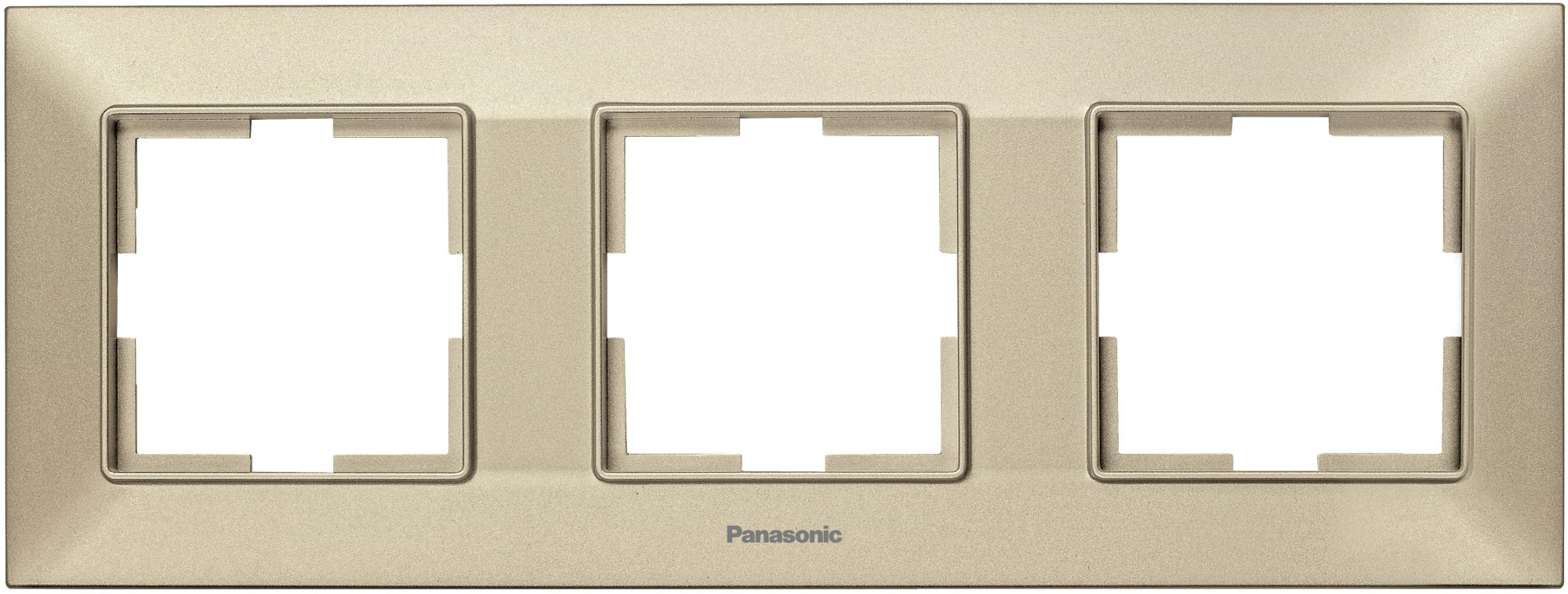 Рамка Panasonic Arkedia Slim WNTF08032BR-RU 3x горизонтальный монтаж пластик бронзовый (упак.:1шт)
