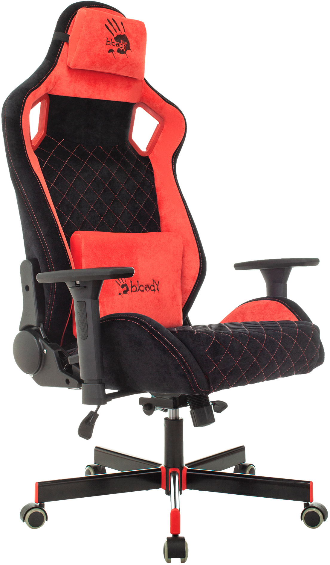 Кресло игровое A4Tech Bloody GC-650 черный с подголов. крестов. металл