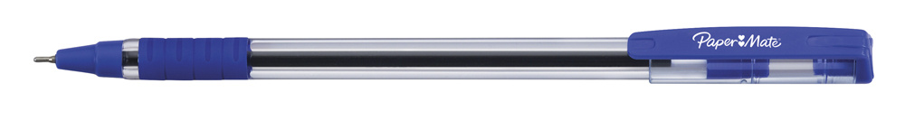 Ручка шариков. Paper Mate Brite BP (2084374) d=0.7мм син. черн. сменный стержень прозр.корпус