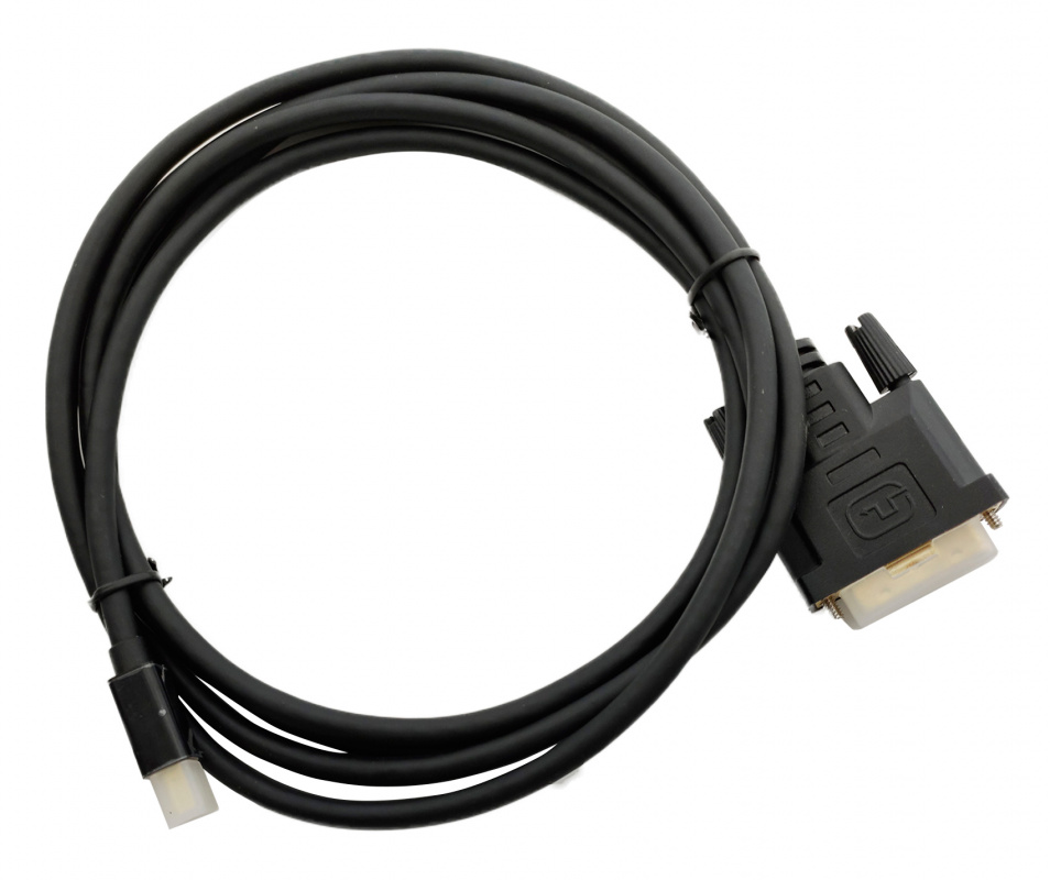 Кабель аудио-видео Buro 1.1v miniDisplayport (m)/DVI-D (Dual Link) (m) 2м. позолоч.конт. черный (BHP MDPP-DVI-2)