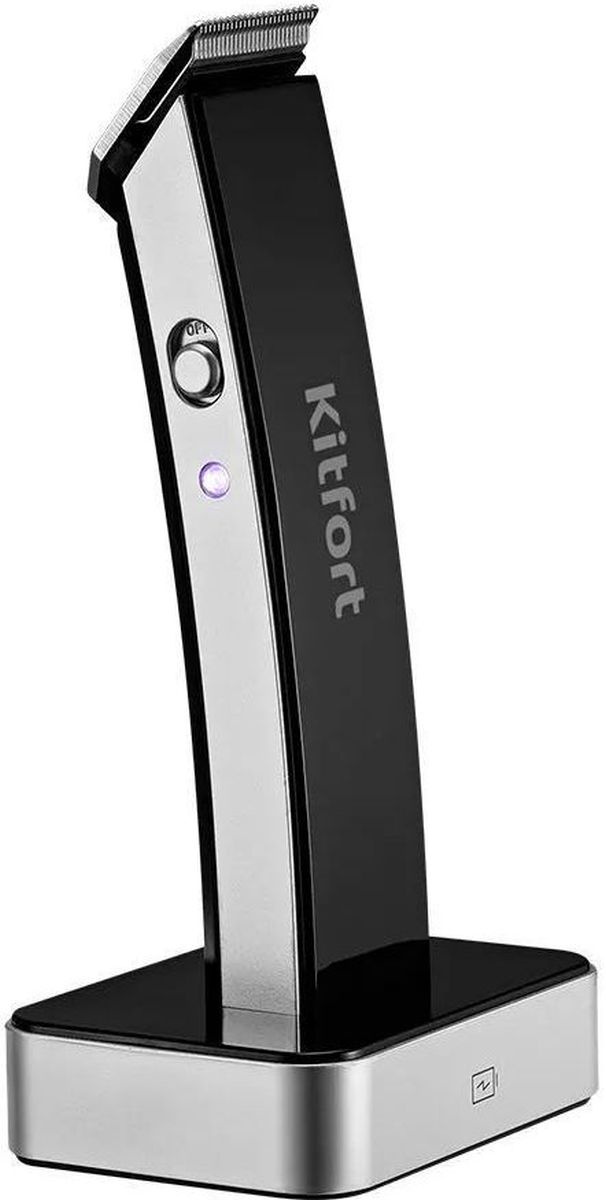 Триммер Kitfort КТ-3108 черный/серебристый 5Вт (насадок в компл:3шт)