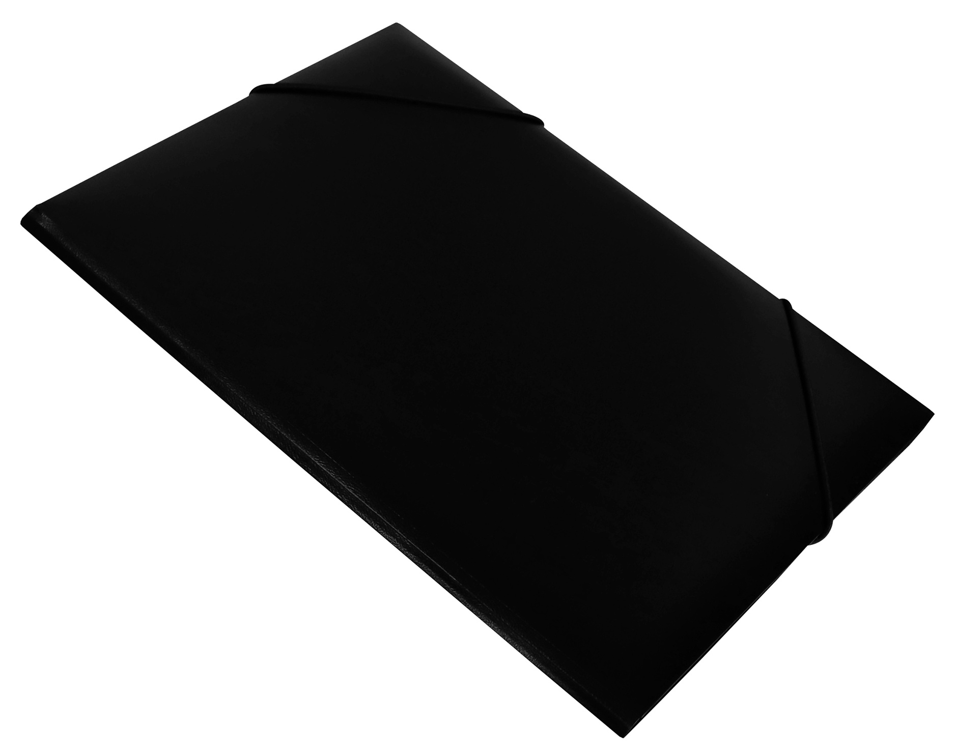 Папка на резинке Buro -PRB04BLACK A4 пластик кор.15мм 0.5мм черный