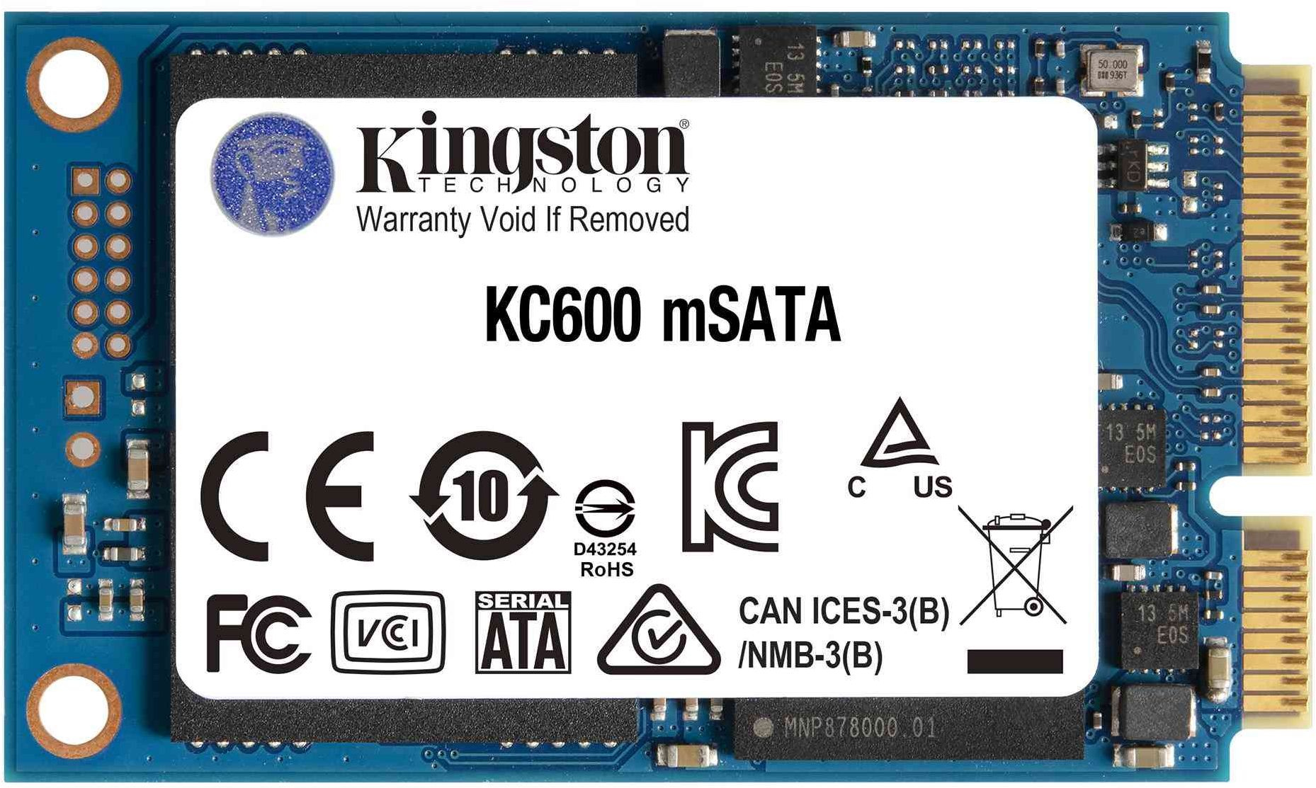 Накопитель SSD Kingston mSATA 256GB SKC600MS/256G KC600 mSATA
