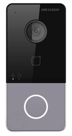 Видеопанель Hikvision DS-KV6113-WPE1(C) цветной сигнал CMOS цвет панели: черный
