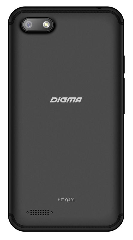 Смартфон Digma Q401 3G HIT 8Gb 1Gb FM черный моноблок 3G 2Sim 4" 480x800 Android 7.0 2Mpix 802.11 b/g/n GSM900/1800 GSM1900 TouchSc FM microSD max32Gb