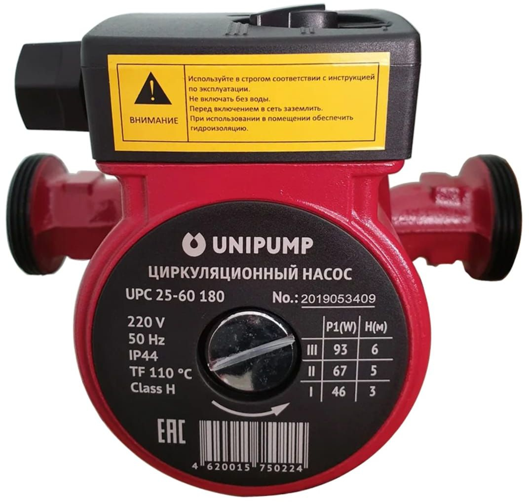 Насос циркуляционный Unipump UPС 25-60 180 100Вт 3780л/час (50058)