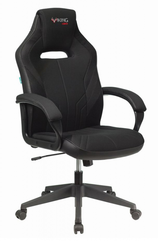 Кресло игровое Zombie VIKING 3 AERO Edition черный ткань/эко.кожа крестов. пластик