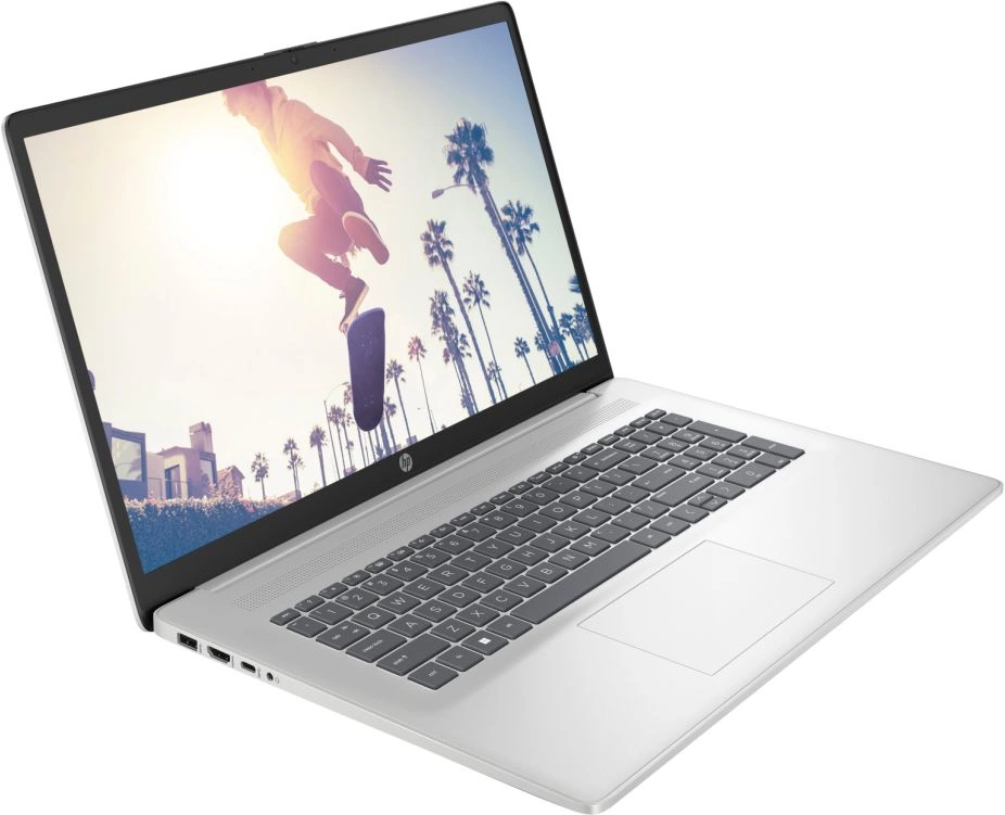 Ноутбук HP 17-cn3009ci Core i7 1355U 16Gb SSD1Tb Intel Iris Xe graphics 17.3" IPS FHD (1920x1080) Free DOS silver WiFi BT Cam (7P523EA)