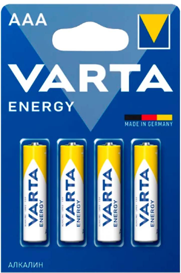 Батарея Varta Longlife power High Energy Alkaline LR03 AAA (4шт) блистер