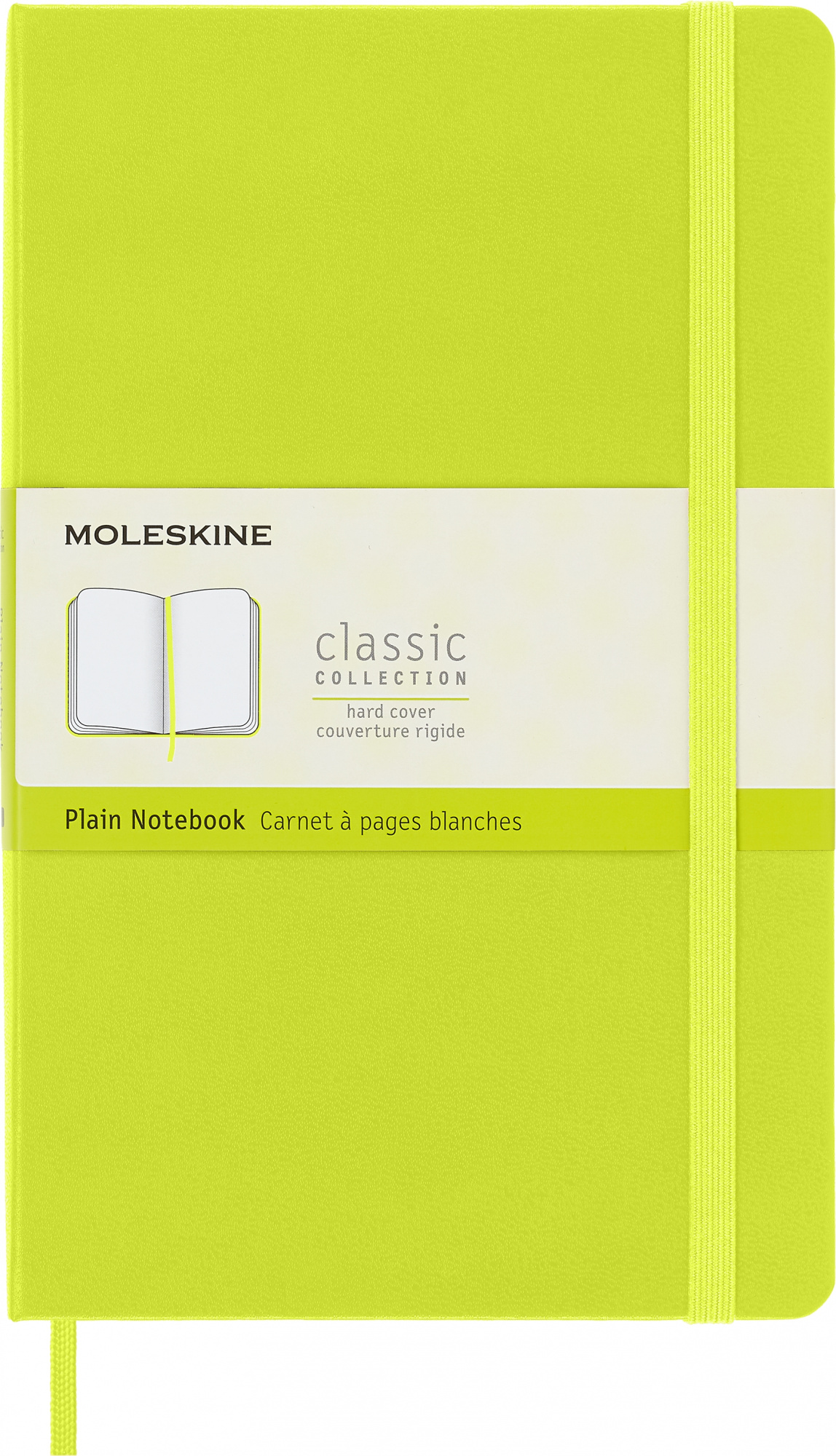 Блокнот Moleskine CLASSIC QP062C2 Large 130х210мм 240стр. нелинованный твердая обложка лайм