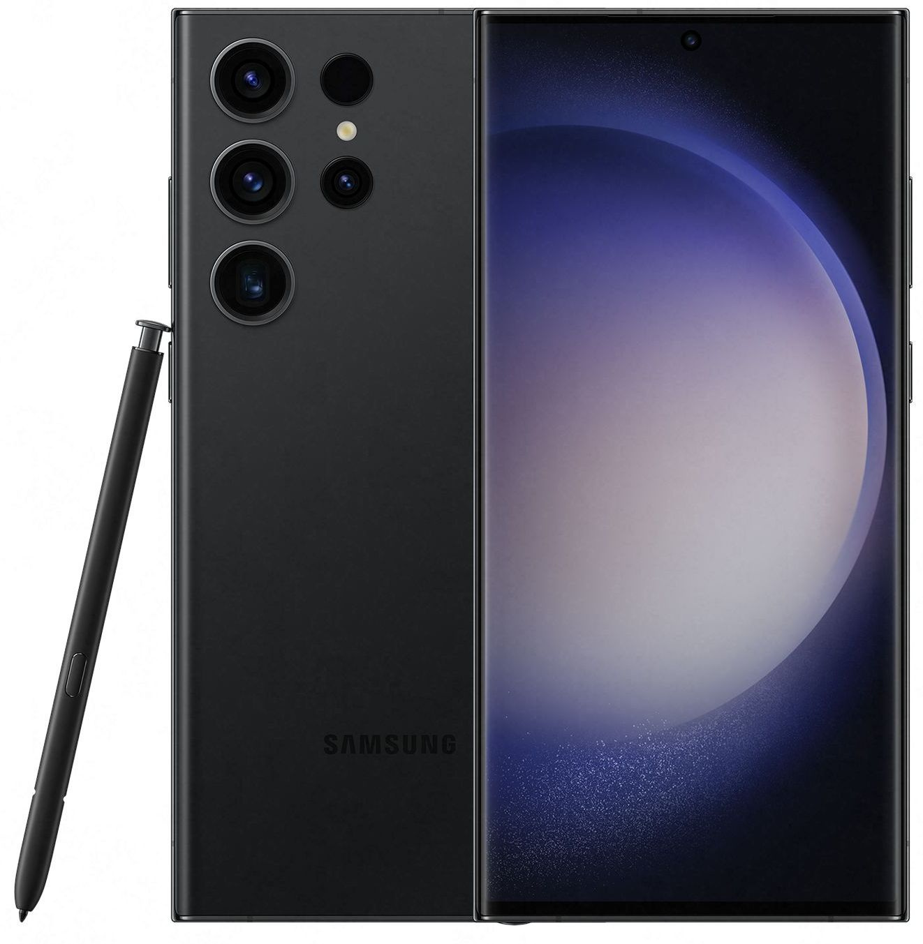 Смартфон Samsung SM-S918B Galaxy S23 Ultra 5G 512Gb 12Gb черный фантом моноблок 3G 4G 2Sim 6.8" 1440x3088 Android 13 200Mpix 802.11 a/b/g/n/ac/ax NFC GPS GSM900/1800 GSM1900 TouchSc Protect