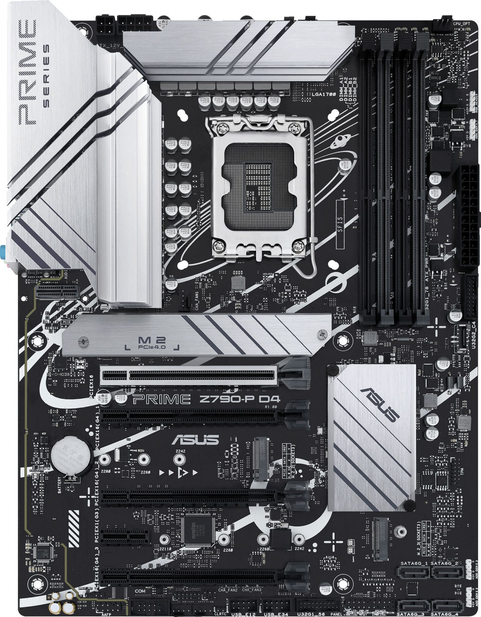 Материнская плата Asus PRIME Z790-P D4 Soc-1700 Intel Z790 4xDDR4 ATX AC`97 8ch(7.1) 2.5Gg RAID+HDMI+DP