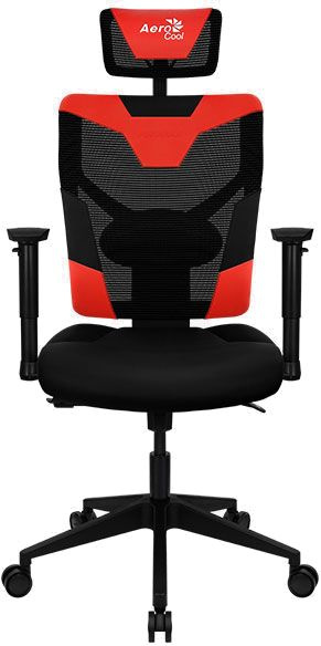 Кресло игровое Aerocool Guardian черный/красный сиденье черный эко.кожа/сетка крестов. нейлон