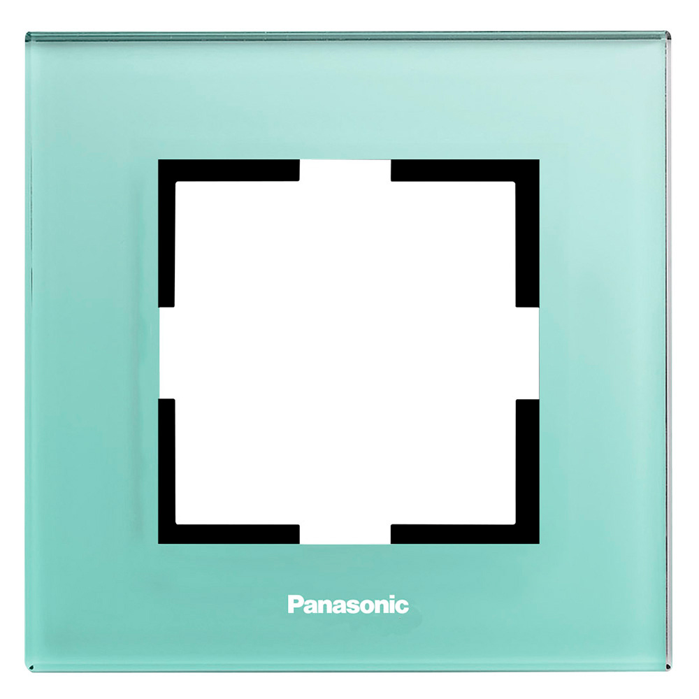 Рамка Panasonic Karre Plus WKTF08013GG-RU декоративная 1x стекло зеленый (упак.:1шт)