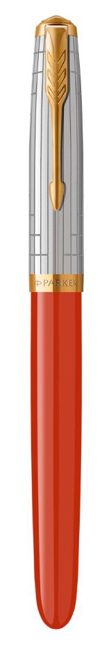 Ручка перьев. Parker 51 Premium (CW2169071) Red Rage GT F сталь нержавеющая подар.кор.